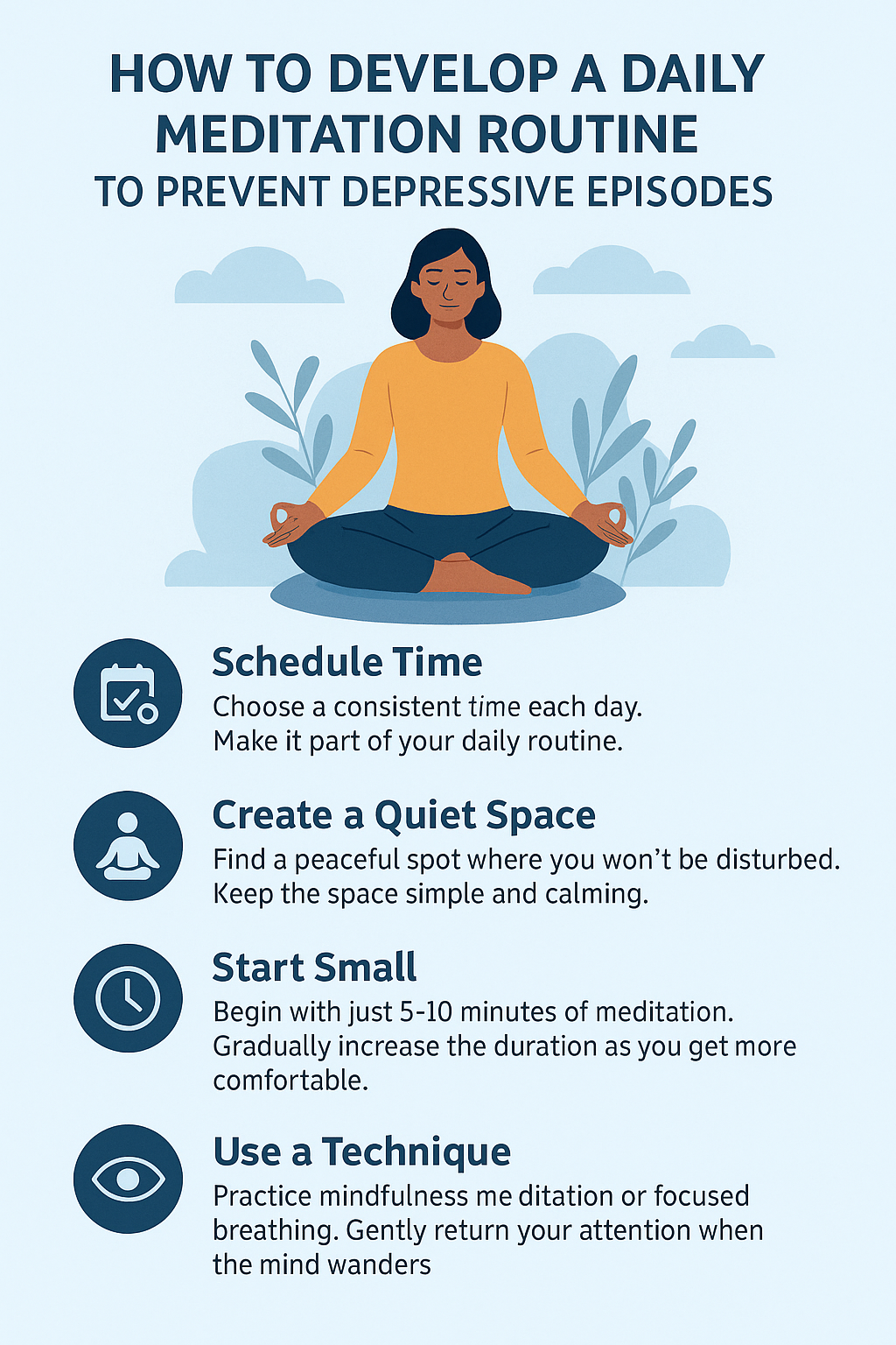 How to Develop a Daily Meditation Routine to Prevent Depressive Episodes